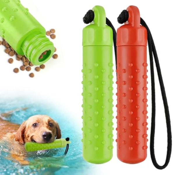 HKM-0019773 Floating Dog Water Toys with Food Hiding Function - Interactive Fetch Bumper Toys for Summer Fun and Training