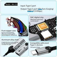 HKM-002003 USB-C to USB 3.0 OTG Adapter for High-Speed Data Transfer and Charging