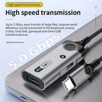 HKM-002003 USB-C to USB 3.0 OTG Adapter for High-Speed Data Transfer and Charging