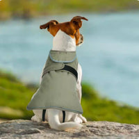 HKM-0021053 Waterproof and Windproof Fleece-Lined Dog Jacket in Army Green and Gray