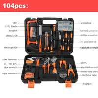 HKM-002131 105-Piece Multi-Function Tool Set with Protective Case for Home Use
