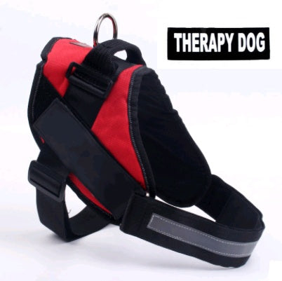 HKM-0021565 Adjustable Leather Dog Chest Harness and Leash Set for Large Breeds