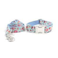HKM-0022077 Cartoon Macaron Pet Collar and Leash Set for Large Dogs ¨C Stylish and Durable Dog Walking Gear
