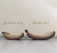 HKM-0022461 Cat Scratching Board in Cute Banana Shape - Corrugated Paper Claw Grinder for Cats and Small Animals