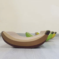 HKM-0022461 Cat Scratching Board in Cute Banana Shape - Corrugated Paper Claw Grinder for Cats and Small Animals