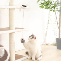 HKM-0023101 Automatic Electric Cat Ball Toy with Interactive Lifting Function and Replaceable Toys
