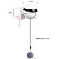 HKM-0023101 Automatic Electric Cat Ball Toy with Interactive Lifting Function and Replaceable Toys