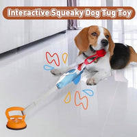 HKM-0023741 Durable Shark-Shaped Tug Toy with Suction Cup for Interactive Play for Small and Medium Dogs