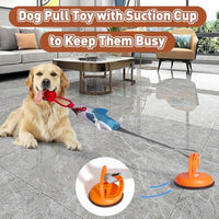 HKM-0023741 Durable Shark-Shaped Tug Toy with Suction Cup for Interactive Play for Small and Medium Dogs
