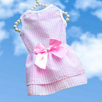 HKM-0024637 Plaid Striped Cat Skirts in Pink, Red, Blue, and Green - Sizes XS to XL