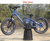 HKM-002515 Kids Electric Balance Bike with 350W Brushless Motor, 12-Inch & 16-Inch Options, Adjustable Suspension, and Disc Brakes