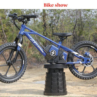 HKM-002515 Kids Electric Balance Bike with 350W Brushless Motor, 12-Inch & 16-Inch Options, Adjustable Suspension, and Disc Brakes