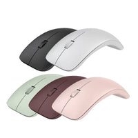 HKM-002515 Silent Clicks Wireless Mouse, Ergonomic 2.4 GHz Portable Design for PC, Laptop, and Smartphone
