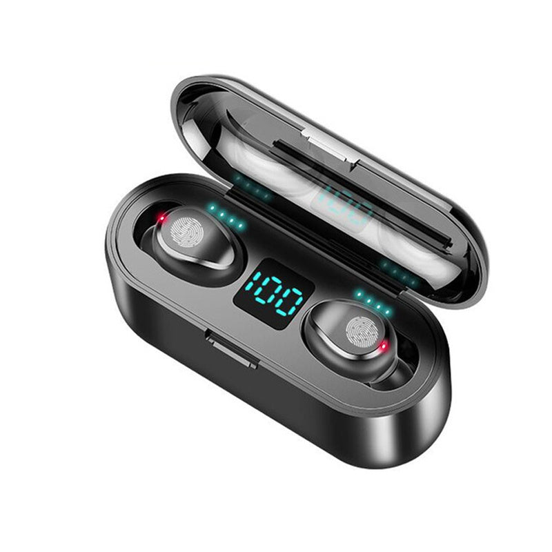 HKM-002579 Waterproof Bluetooth Wireless Headphones with Deep Bass and Noise Reduction Technology