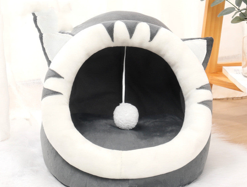 HKM-0026301 Cozy Closed Cushion Nest for Small Dogs in Various Colors