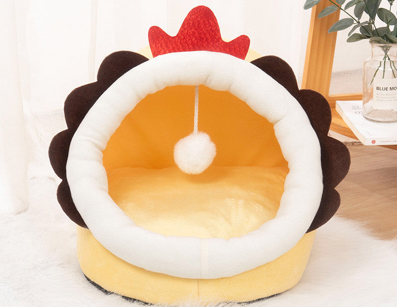HKM-0026301 Cozy Closed Cushion Nest for Small Dogs in Various Colors