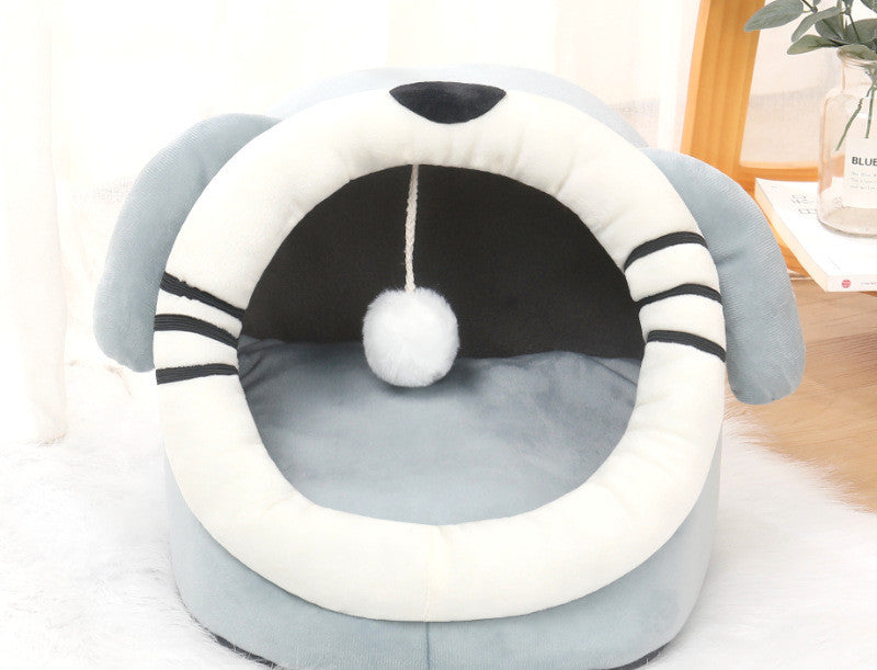 HKM-0026301 Cozy Closed Cushion Nest for Small Dogs in Various Colors