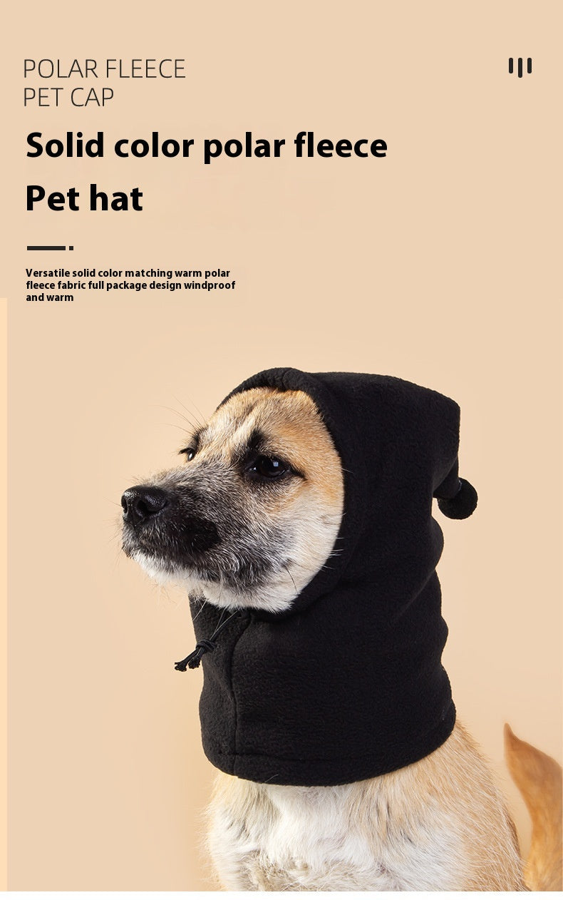 HKM-0027069 Monochrome Polar Fleece Funny Hat for Halloween and Christmas