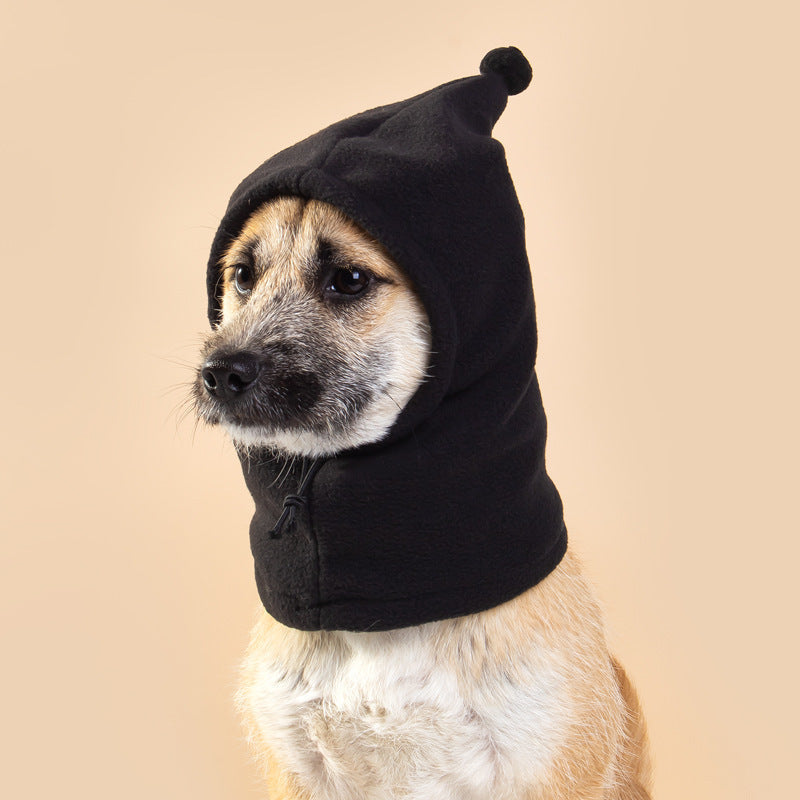 HKM-0027069 Monochrome Polar Fleece Funny Hat for Halloween and Christmas