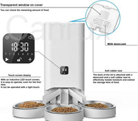 HKM-002707 Smart Automatic Pet Feeder with Adjustable Portion Control for Cats