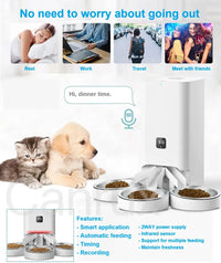 HKM-002707 Smart Automatic Pet Feeder with Adjustable Portion Control for Cats