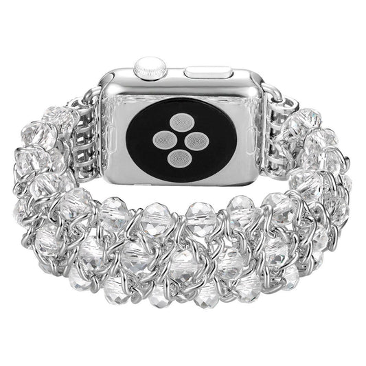 HKM-002771 Fashionable Metal Chain Bracelet with Artificial Crystal - Available in Various Colors and Sizes