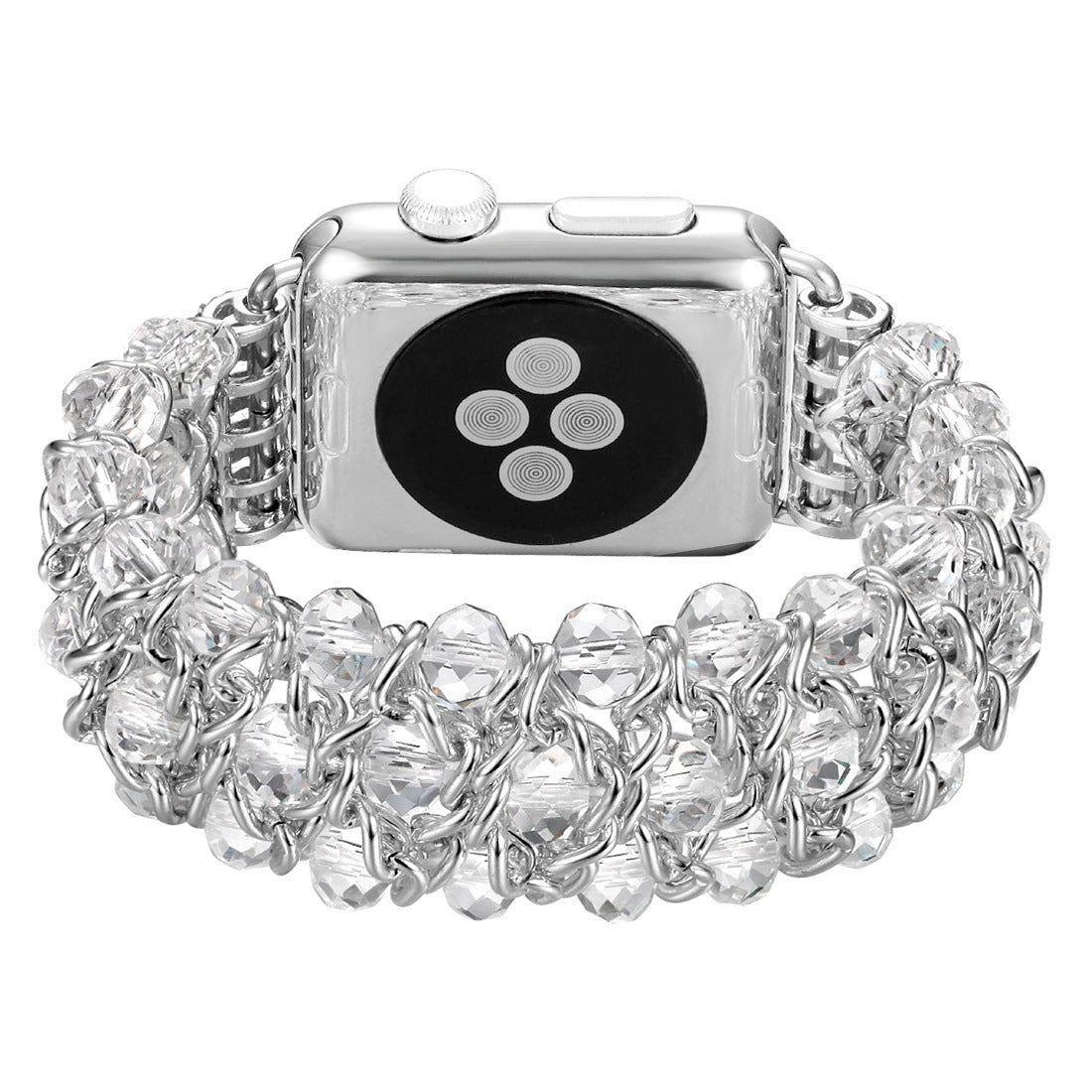 HKM-002771 Fashionable Metal Chain Bracelet with Artificial Crystal - Available in Various Colors and Sizes