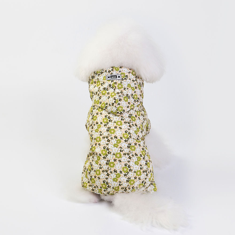 HKM-002771 Waterproof Dog Raincoat for Small Breeds - Casual Four-Legged Jacket in Pink, Yellow, and Blue