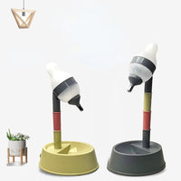HKM-0028093 Adjustable Height Dog Waterer with All-in-One Cat Drinking Bowl and Pet Feeding Station