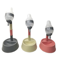 HKM-0028093 Adjustable Height Dog Waterer with All-in-One Cat Drinking Bowl and Pet Feeding Station