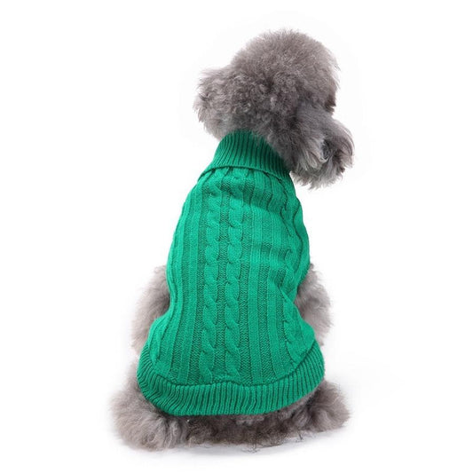 HKM-002835 Cozy Wool Dog Sweater in Various Sizes and Colors