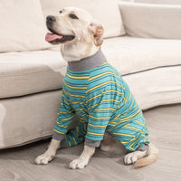 HKM-0028605 Casual Pet Dog Sterilization Clothes in Striped Designs - Comfortable Cotton Apparel