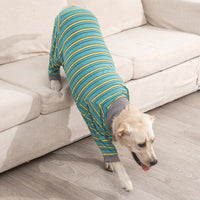 HKM-0028605 Casual Pet Dog Sterilization Clothes in Striped Designs - Comfortable Cotton Apparel