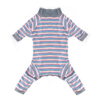 HKM-0028605 Casual Pet Dog Sterilization Clothes in Striped Designs - Comfortable Cotton Apparel