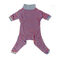 HKM-0028605 Casual Pet Dog Sterilization Clothes in Striped Designs - Comfortable Cotton Apparel