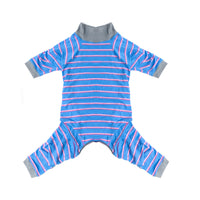 HKM-0028605 Casual Pet Dog Sterilization Clothes in Striped Designs - Comfortable Cotton Apparel