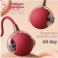 HKM-0029629 Automatic Cat Toy Ball with Bird Sound - Interactive Self-Entertainment Rolling Ball for Cats