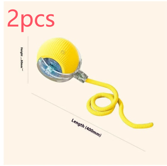 HKM-0029629 Automatic Cat Toy Ball with Bird Sound - Interactive Self-Entertainment Rolling Ball for Cats