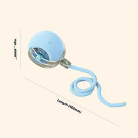 HKM-0029629 Automatic Cat Toy Ball with Bird Sound - Interactive Self-Entertainment Rolling Ball for Cats