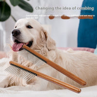 HKM-0029885 Dense Tooth and Sparse Tooth Stainless Steel Flea Comb for Dogs