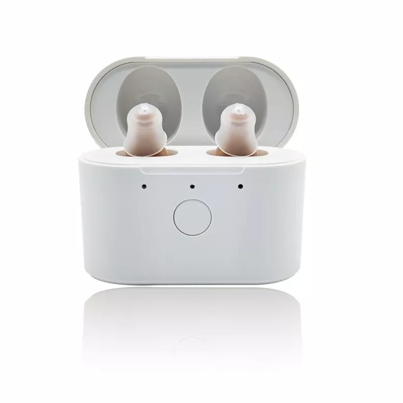 HKM-003155 Rechargeable In-Ear Hearing Aids with One-Click Operation and Low Noise for Elderly Use