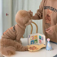 HKM-0032189 Soft Cotton Winter Teddy Bear Pet Pajamas for Cats and Dogs - Dark Blue, Beige, Khaki, Pink