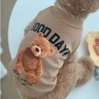 HKM-0032189 Soft Cotton Winter Teddy Bear Pet Pajamas for Cats and Dogs - Dark Blue, Beige, Khaki, Pink