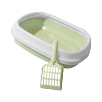 HKM-0033469 Pet Training Litter Box with Scoop - Plastic Anti-Splash Tray for Cats and Dogs