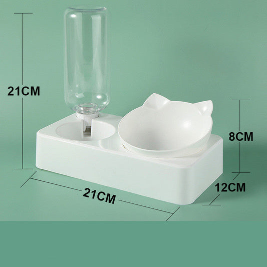 HKM-0033853 Automatic Water Dispenser for Dogs and Cats - 500ml Neck Protection Feeder Made of PP, HIPS, and Stainless Steel