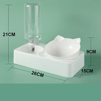 HKM-0033853 Automatic Water Dispenser for Dogs and Cats - 500ml Neck Protection Feeder Made of PP, HIPS, and Stainless Steel