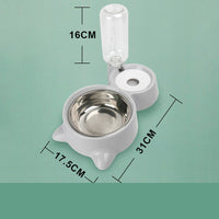 HKM-0033853 Automatic Water Dispenser for Dogs and Cats - 500ml Neck Protection Feeder Made of PP, HIPS, and Stainless Steel