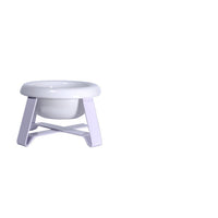 HKM-0033981 Elevated Antislip Cat Feeding Bowl with Iron Stand - 100% Porcelain Ceramic Pet Food and Water Feeder