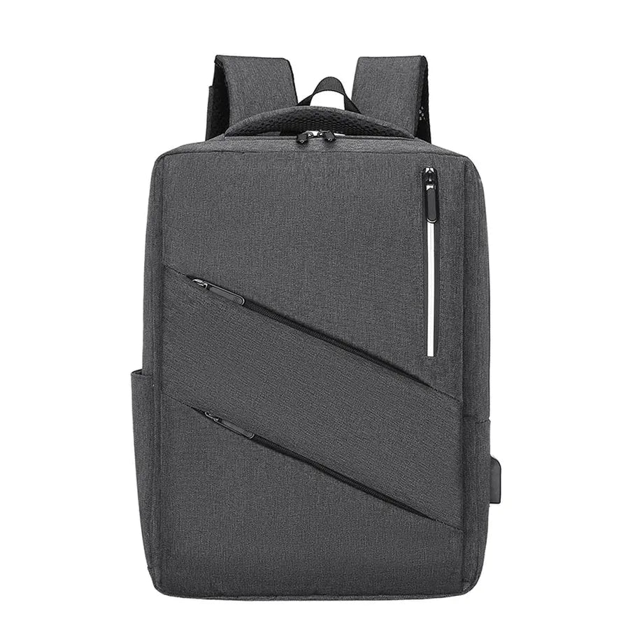 HKM-003475 Versatile USB Charging Backpack for Business Travel and Daily Use, Suitable for Men and Women
