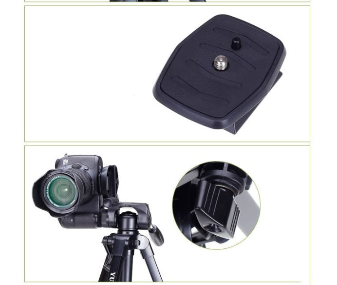 HKM-003475 Yunteng 668 SLR Tripod Camera Stand with 3D Pan Tilt - Black, Maximum Height 150cm